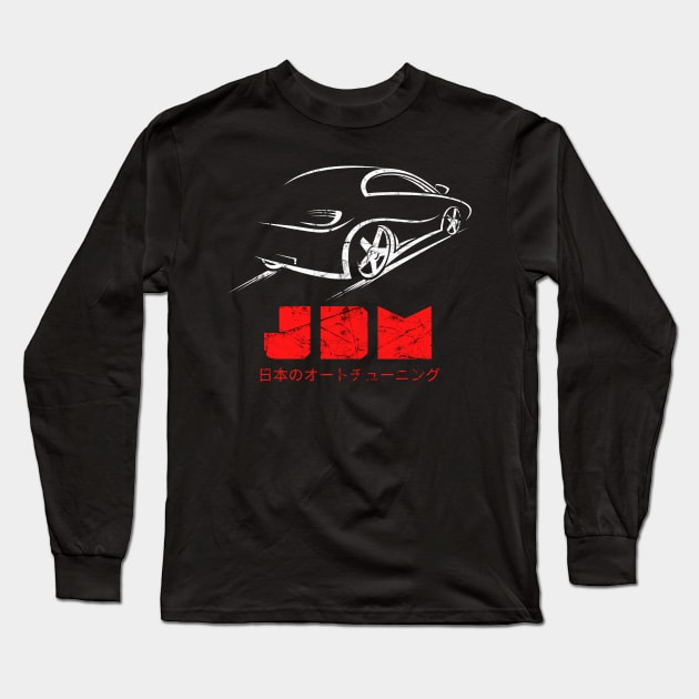 JDM Tuning Japan Car Motorsport Tuner Mechanic Long Sleeve T-Shirt by Foxxy Merch